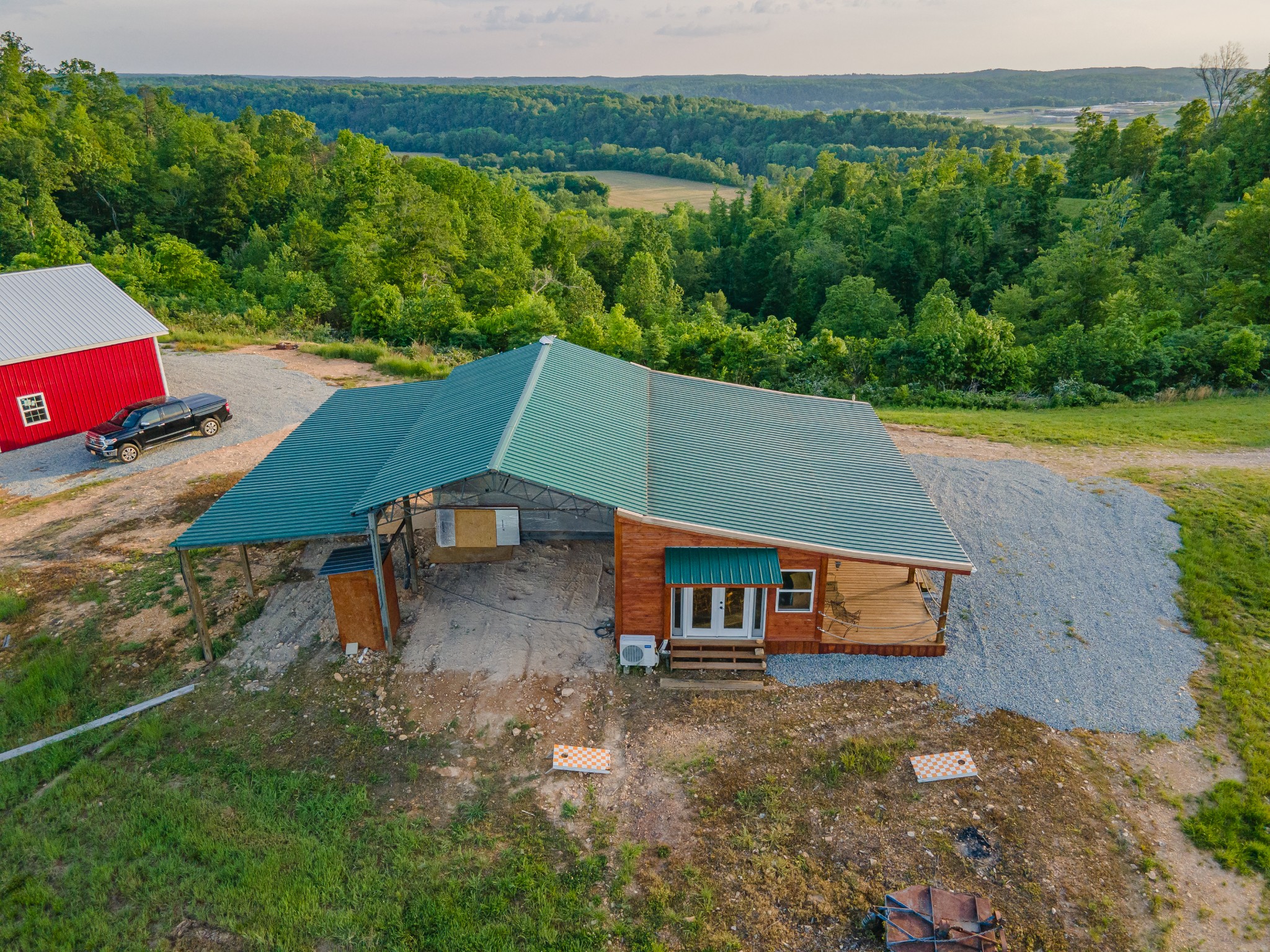3383 Coble To Only Road Nunnelly, TN 37137 - Photo 18 of 75 an aerial view of a house having yard patio and swimming pool