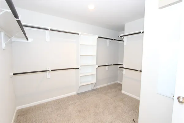 a view of a walk in closet