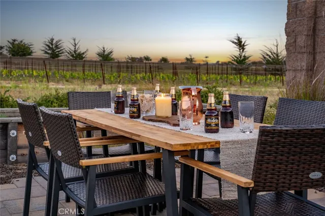 a view of a yard with an outdoor space