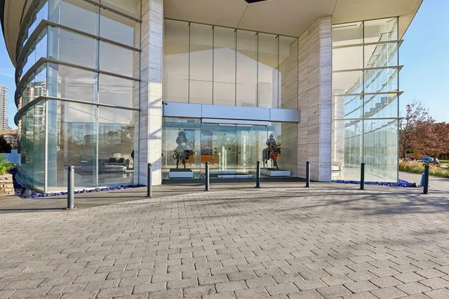 a view of a building with a window