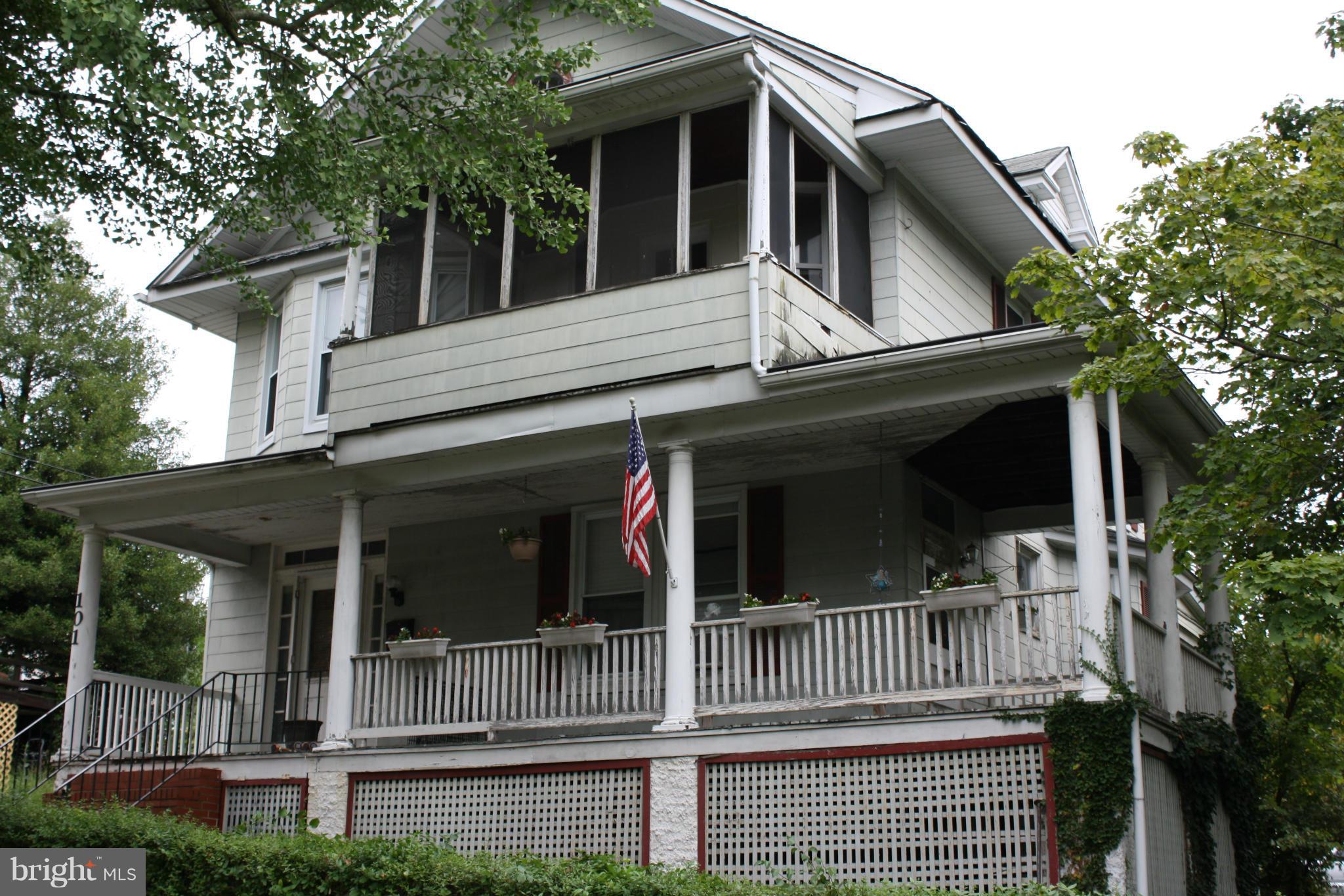 front view of house with a porch