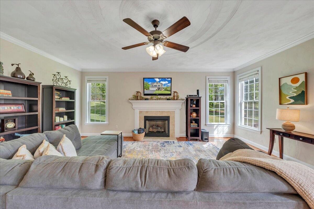 466 Thornblade Way Blue Ridge, VA 24064 - Photo 23 of 75 Cozy Fireplace in Family Room