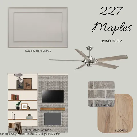 a view of livingroom and fireplace