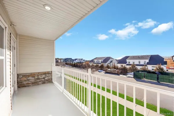 a view of city from balcony