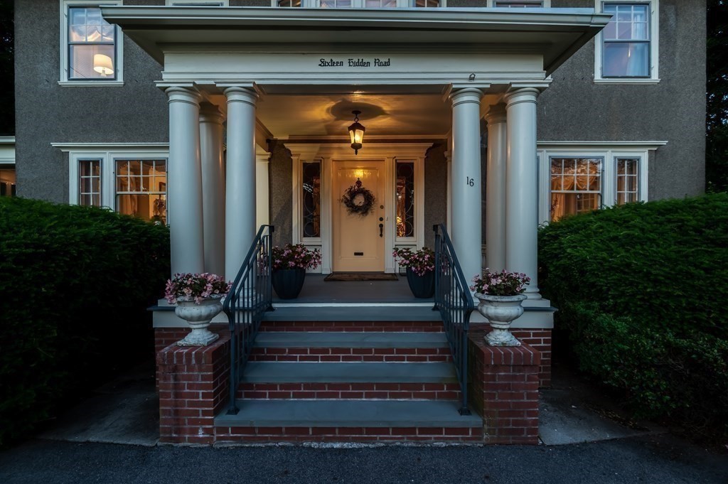 16 Hidden Road Andover, MA 01810 - Photo 41 of 42 a front view of a house with entryway