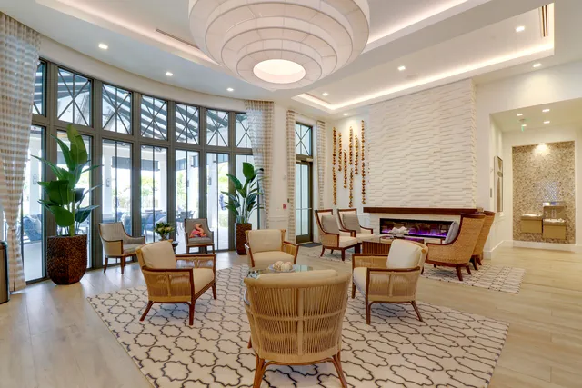 a swimming pool with outdoor seating yard and livingroom