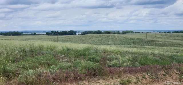 a view of an ocean and a yard
