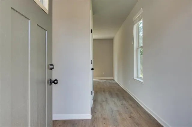 wooden floor in a gallery