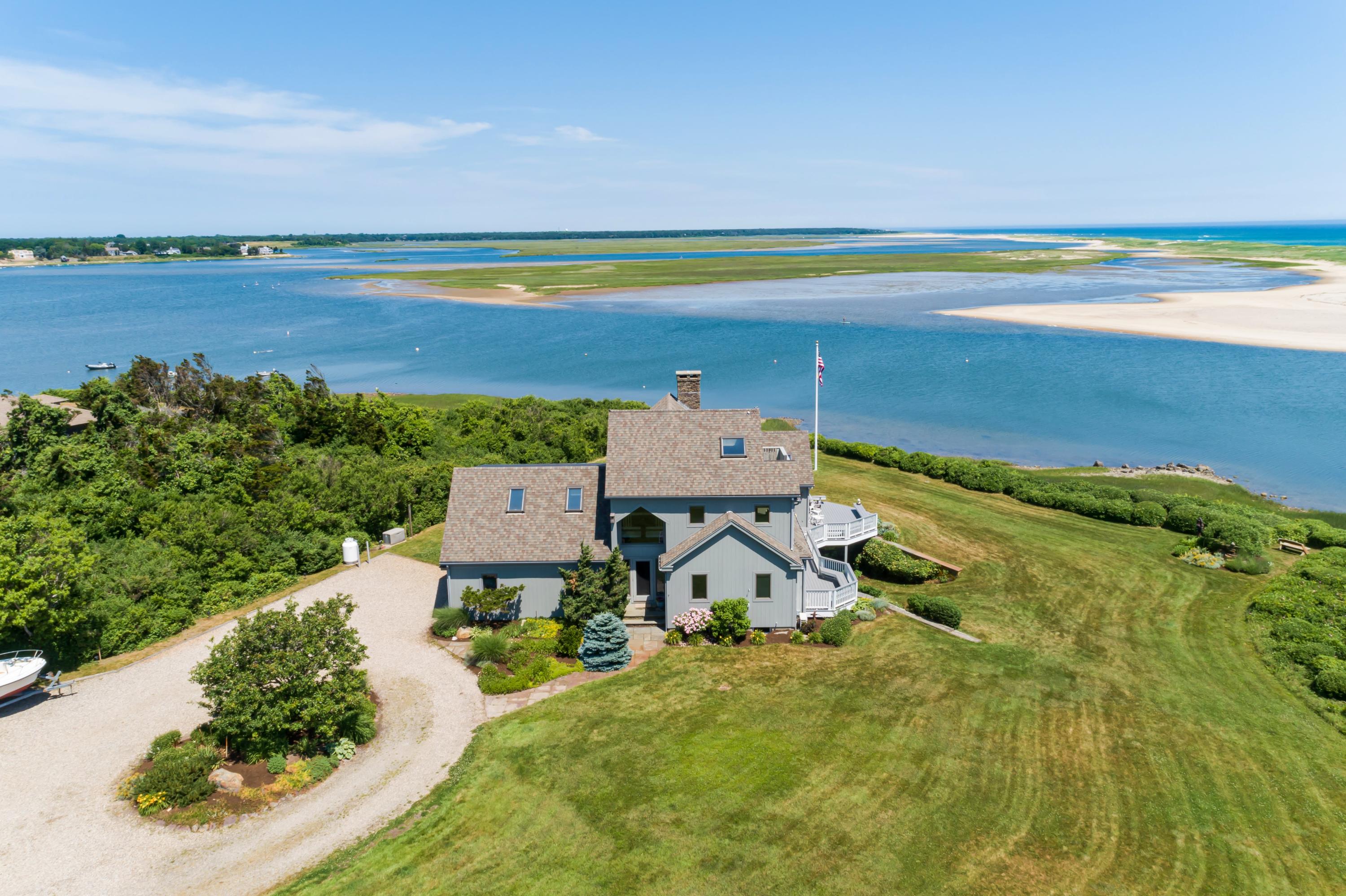 2-7 Skunk Bluff Orleans, MA 02653 - Photo 77 of 80 an aerial view of a house with a ocean view