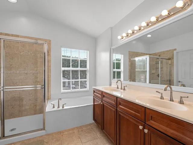 a view of an outdoor space in front of a house