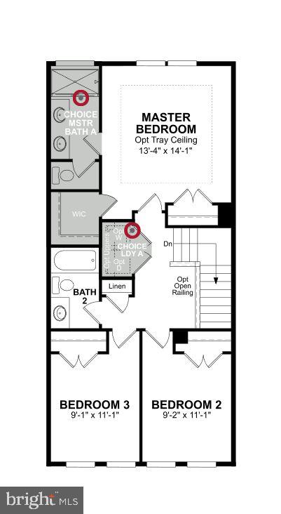 7360 Thomas Grant Drive Alexandria, VA 22315 - Photo 8 of 8 Upper Level Floor Plan