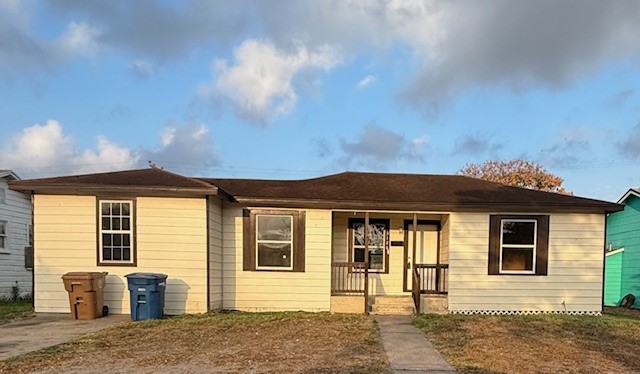 a front view of a house