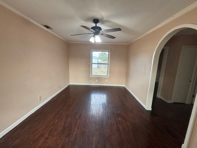 3126 Westgard Street Corpus Christi, TX 78415 - Photo 2 of 10 a view of empty room with wooden floor and fan