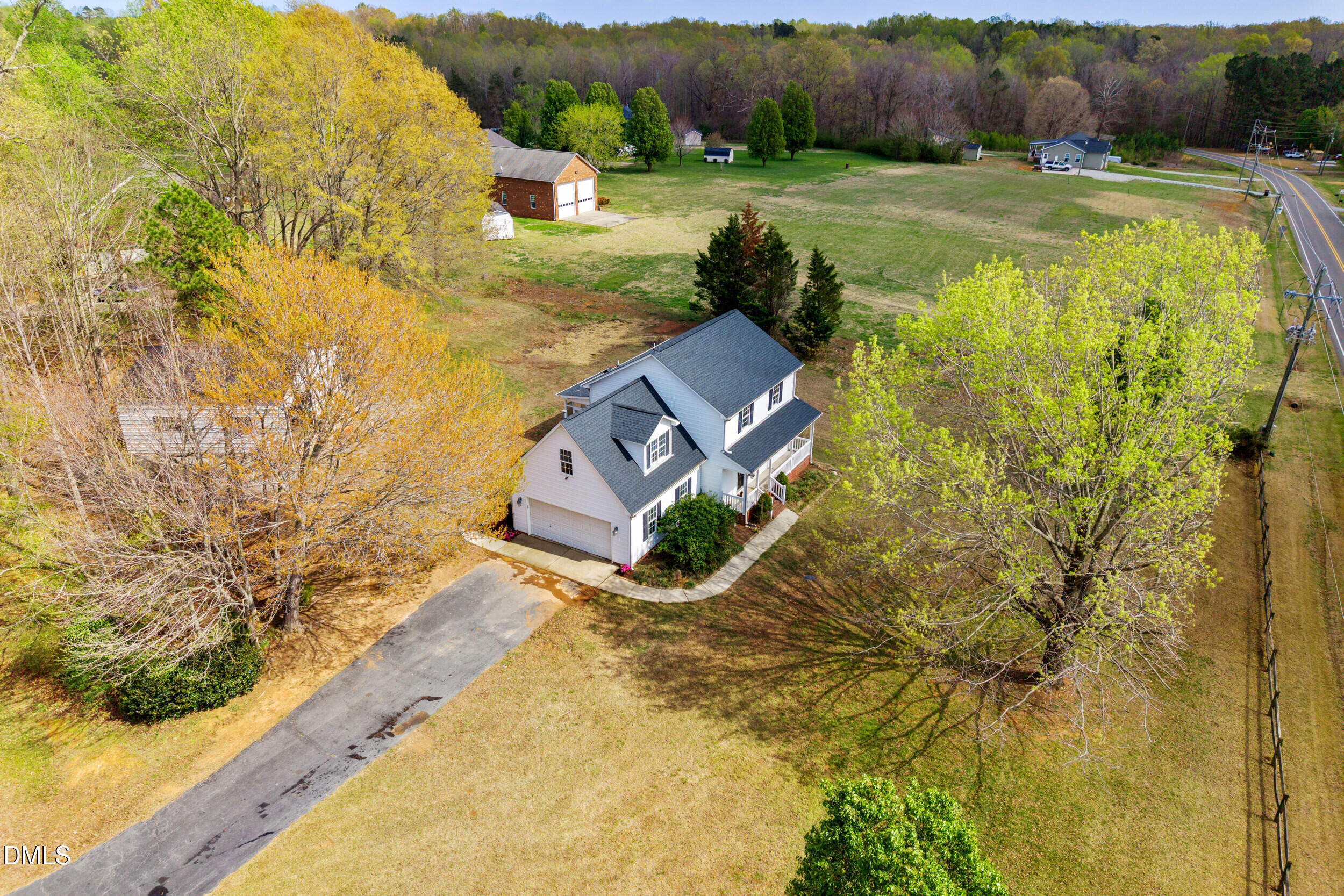 24 Country Side Drive Roxboro, NC 27574 - Photo 26 of 36 30 -24 country side dr, drone, exterior