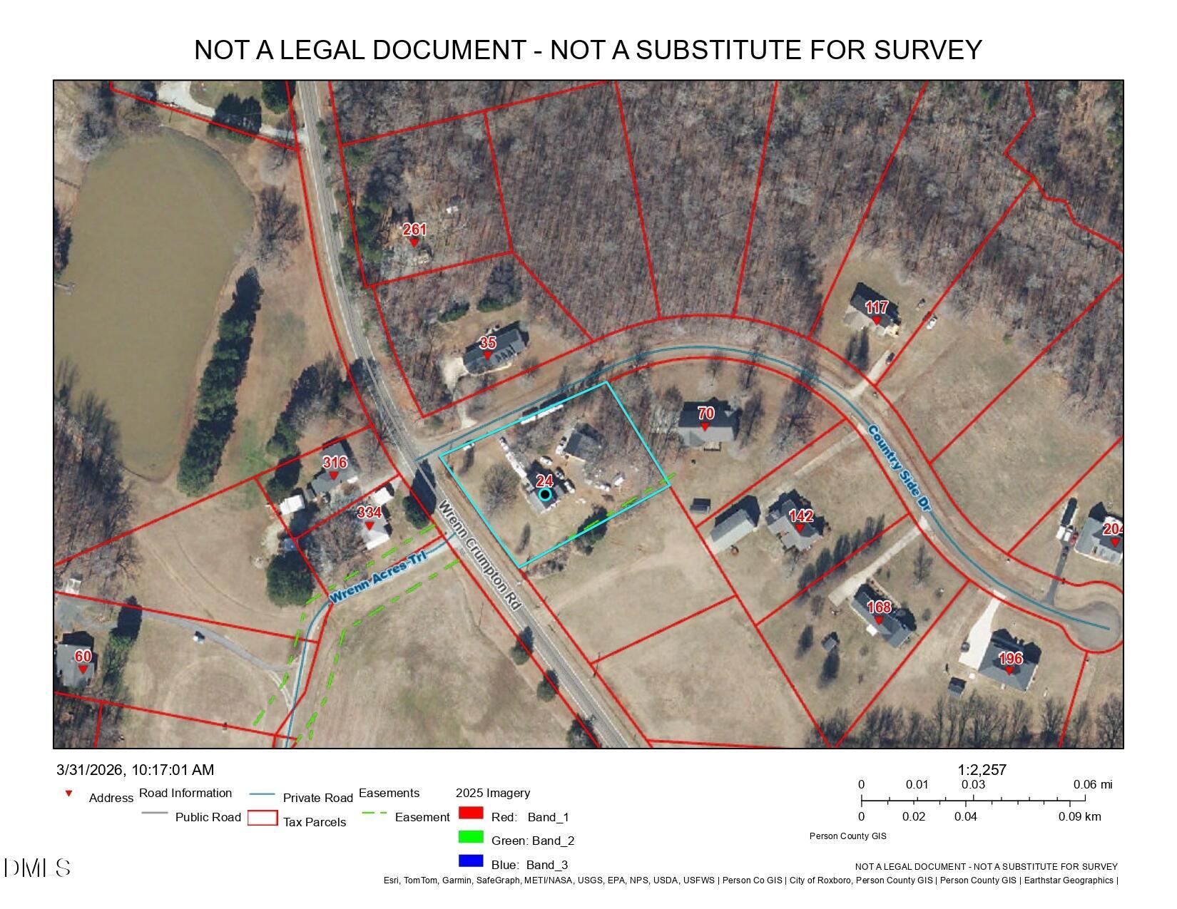 24 Country Side Drive Roxboro, NC 27574 - Photo 32 of 36 24 Country Side Dr Lot Lines