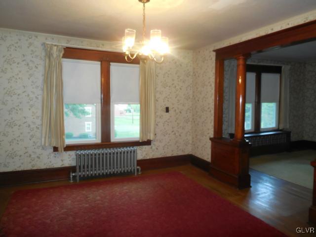 2020 Stocker Mill Road Easton, PA 18045 - Photo 12 of 36 dining room with hardwood floors and wood trim