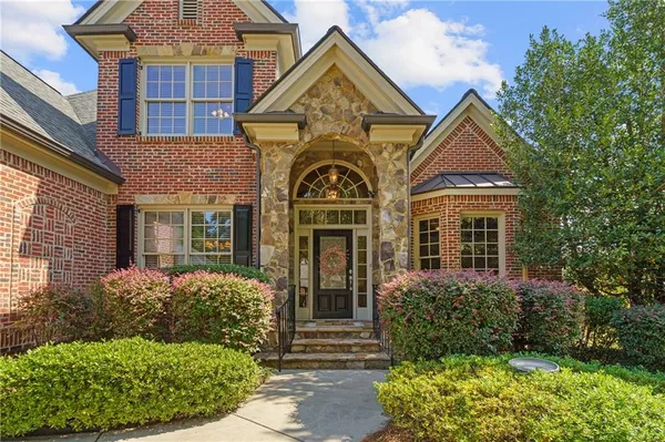 a front view of a house