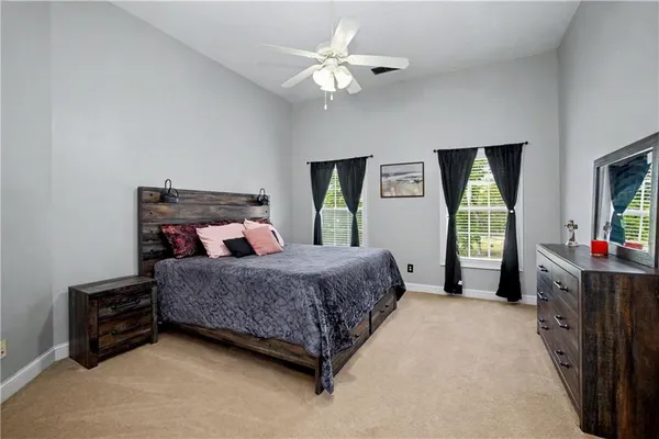 a front view of a house with a ocean view