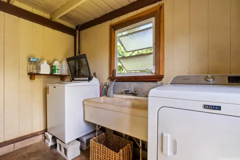 a room with storage and utility