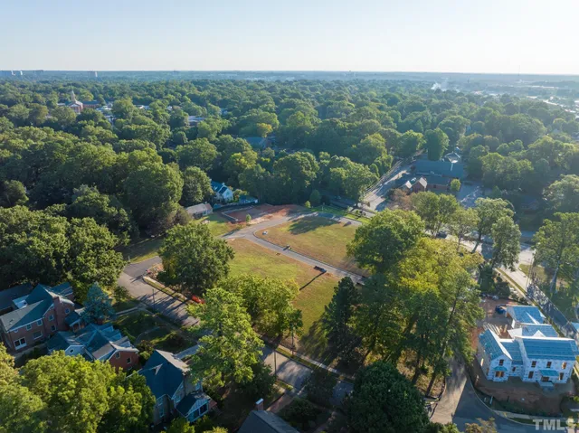 an aerial view of city