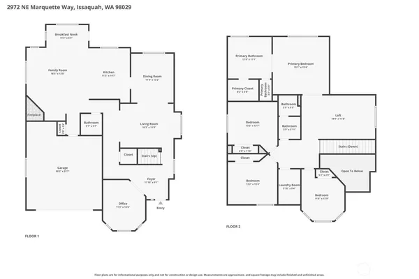 $1,830,000 | 2972 Northeast Marquette Way, Issaquah, WA 98029