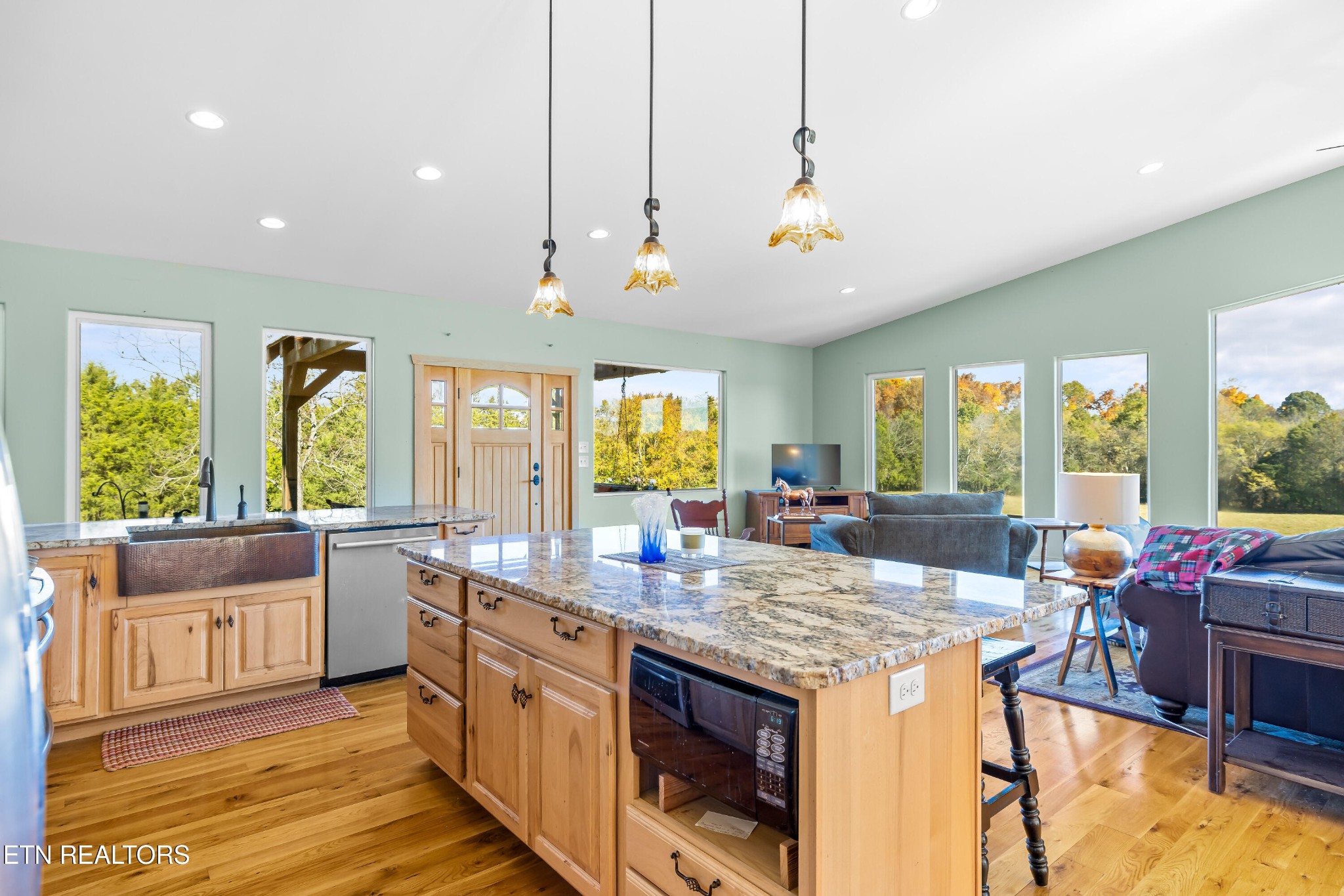 3070 West Fork Road Loudon, TN 37774 - Photo 13 of 48 a open kitchen with stainless steel appliances granite countertop a stove and cabinets