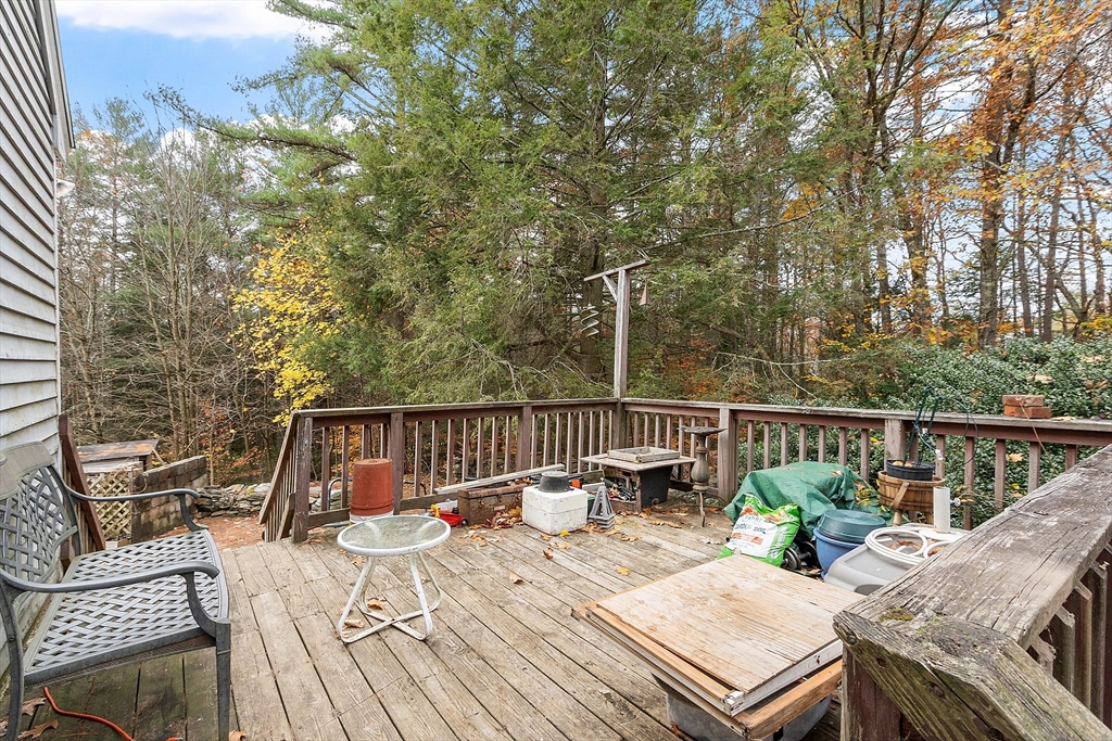 321 Doe Valley Road Athol, MA 01331 - Photo 7 of 31 a view of balcony with furniture and wooden deck