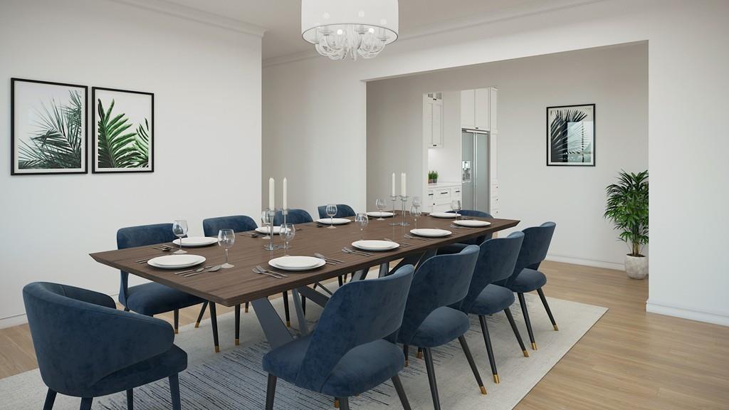 68 Freemont Street Lexington, MA 02421 - Photo 5 of 11 a view of a dining room with furniture and wooden floor
