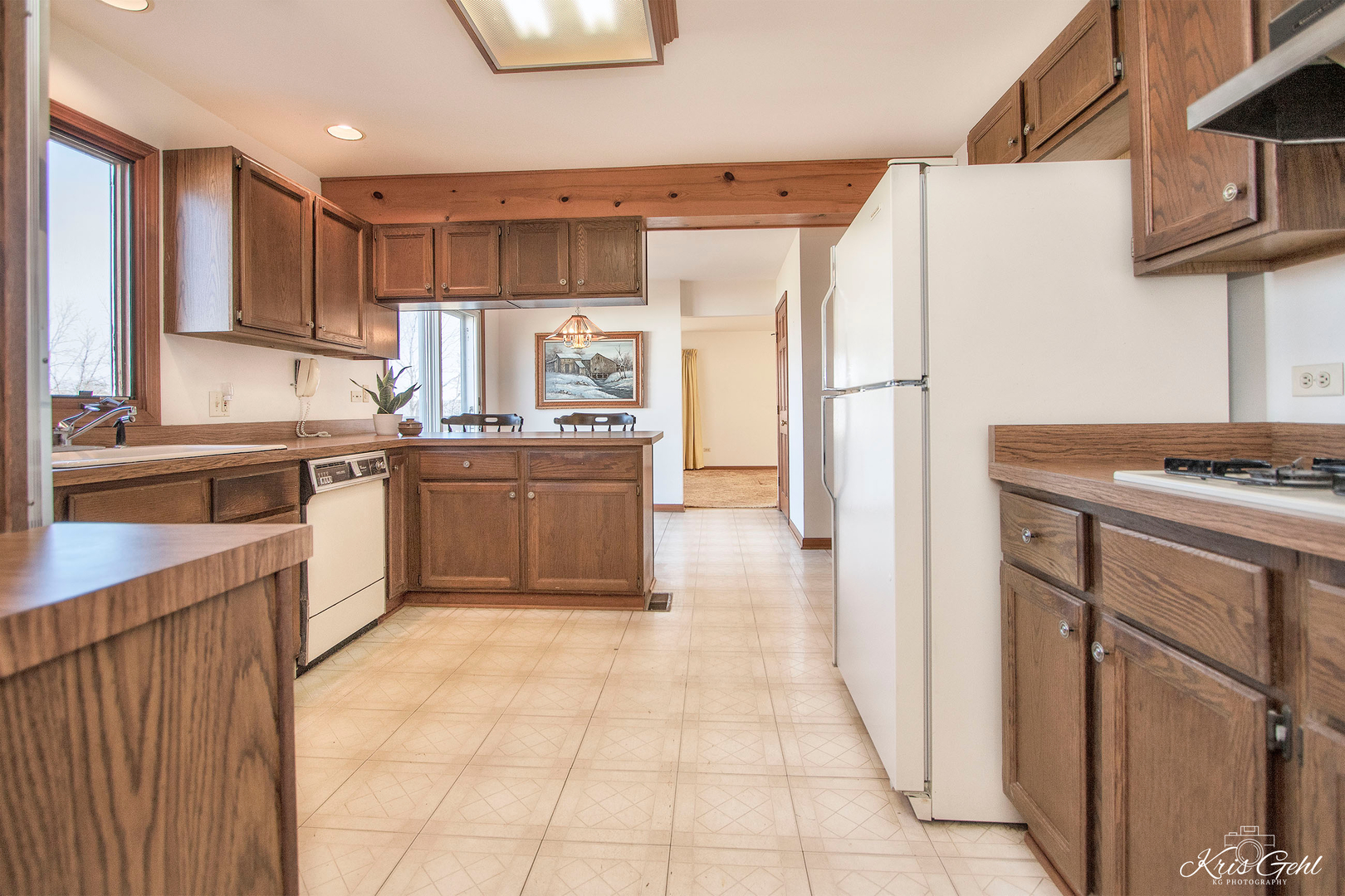 1004 Paddock Road Spring Grove, IL 60081 - Photo 4 of 26 a kitchen with stainless steel appliances granite countertop a refrigerator and a stove top oven