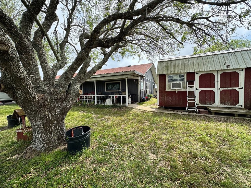 350 Quail Meadow Road Seadrift, TX 77983 - Photo 22 of 22 a view of a house with backyard and sitting area