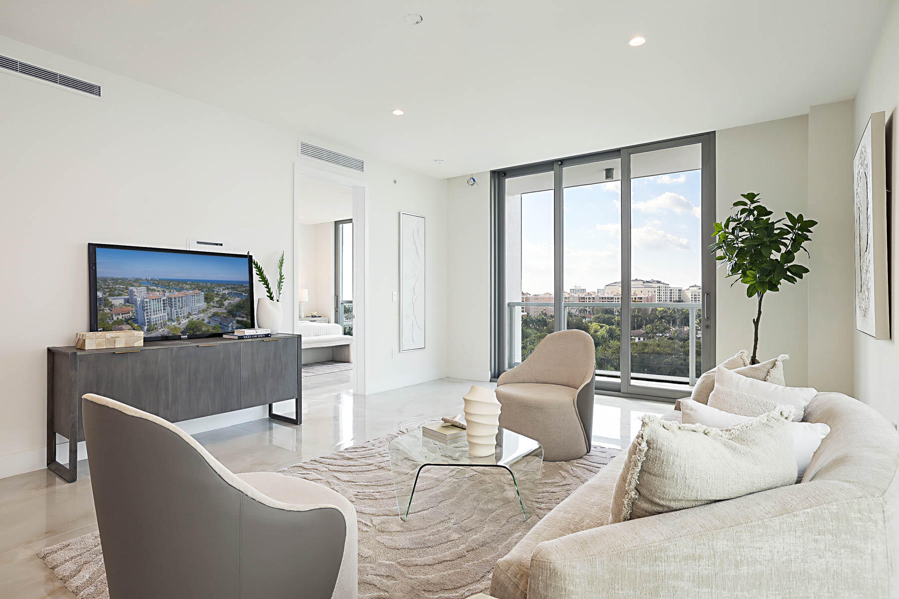 485 East Royal Palm Road, Unit 804 Boca Raton, FL 33432 - Photo 11 of 50 LIVING AREA - SOUTH BALCONY