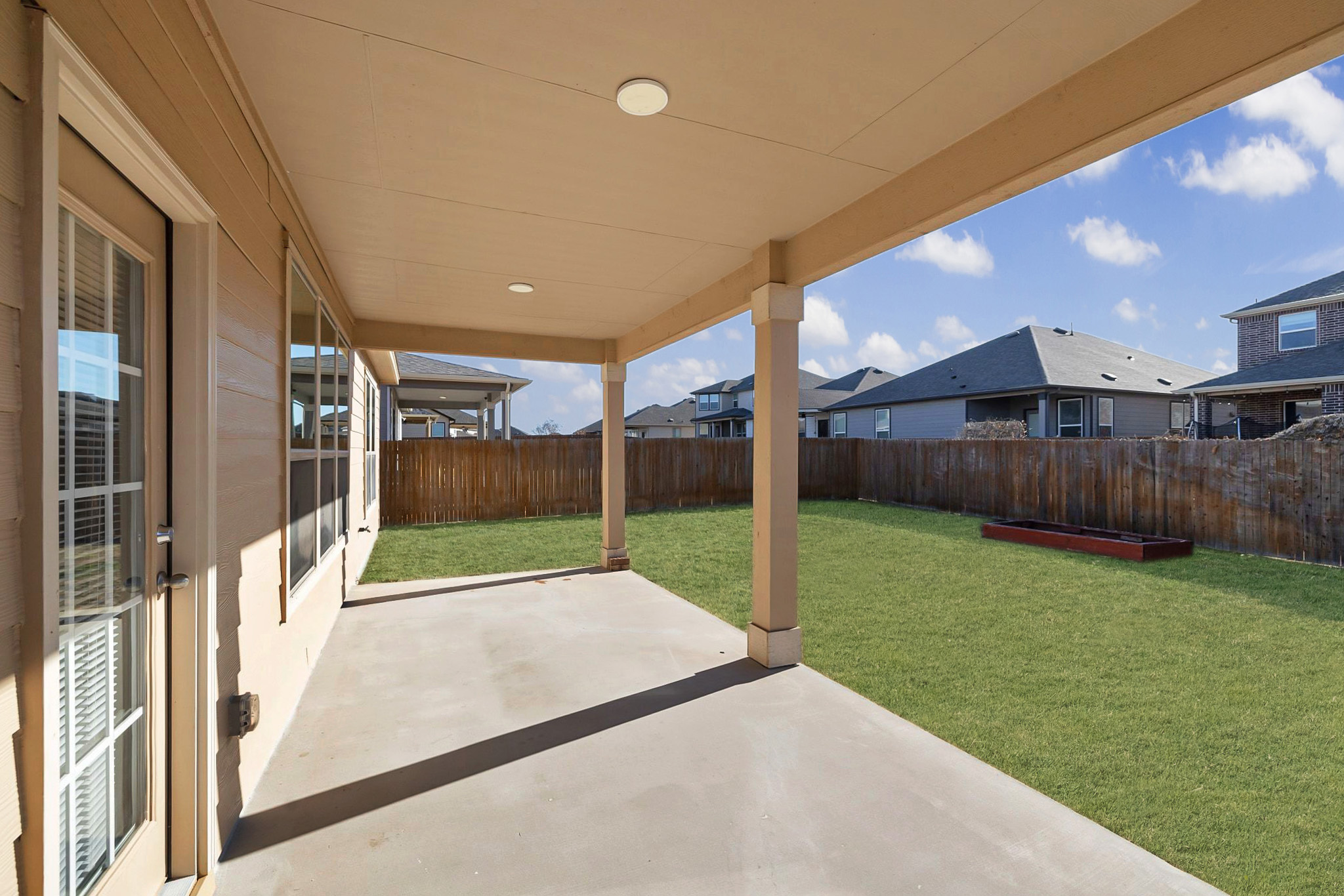 1829 Stringer Pass Leander, TX 78641 - Photo 25 of 36 Fenced backyard with a patio area
