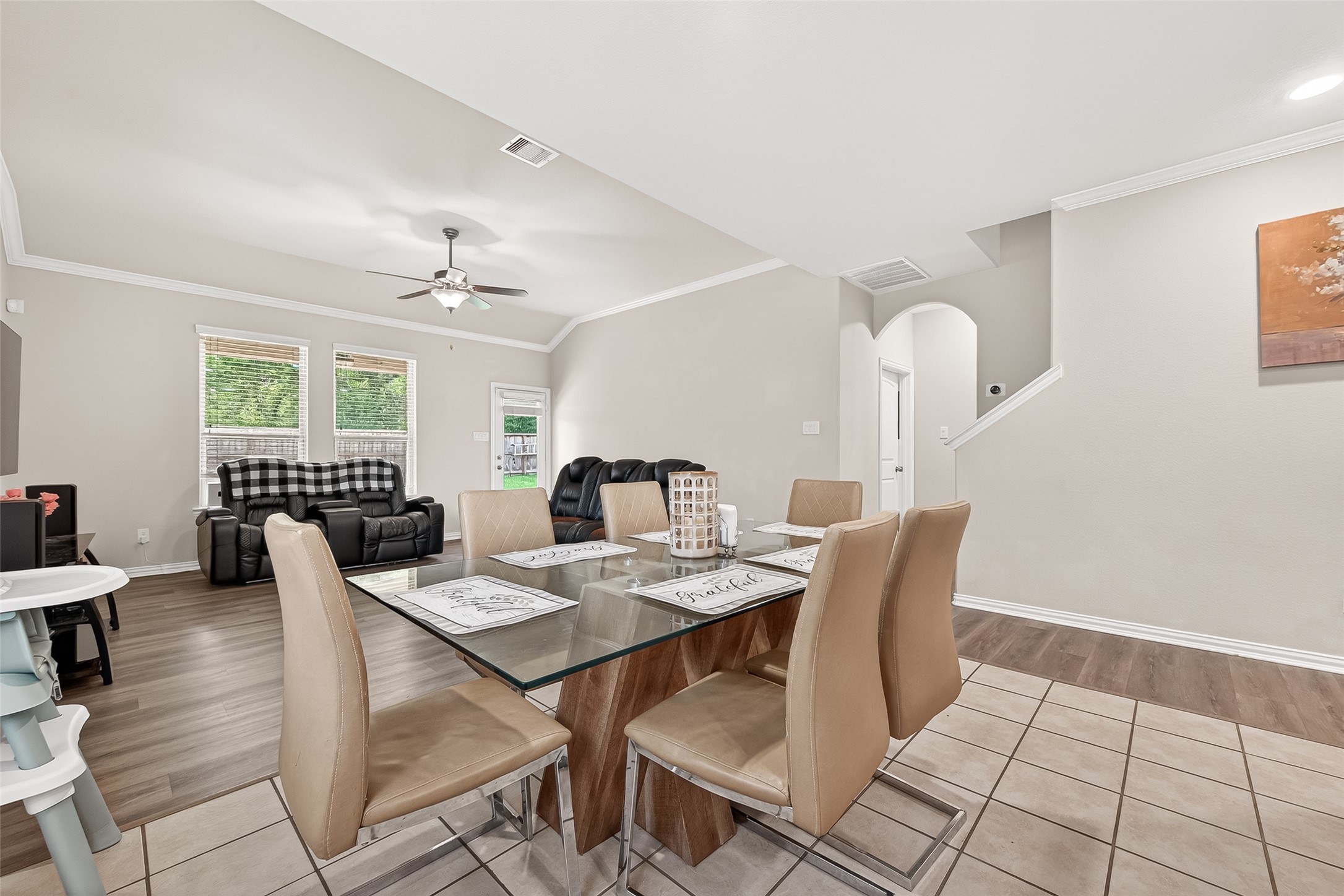 8 Landscape Court Conroe, TX 77301 - Photo 14 of 43 a view of a dining room with furniture