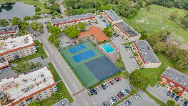 an aerial view of a city