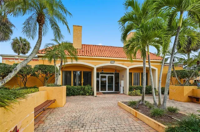 a view of a house with a patio