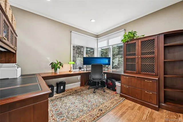 a room with furniture and a rug