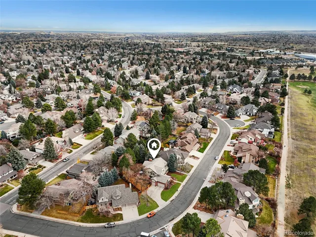 an aerial view of a city