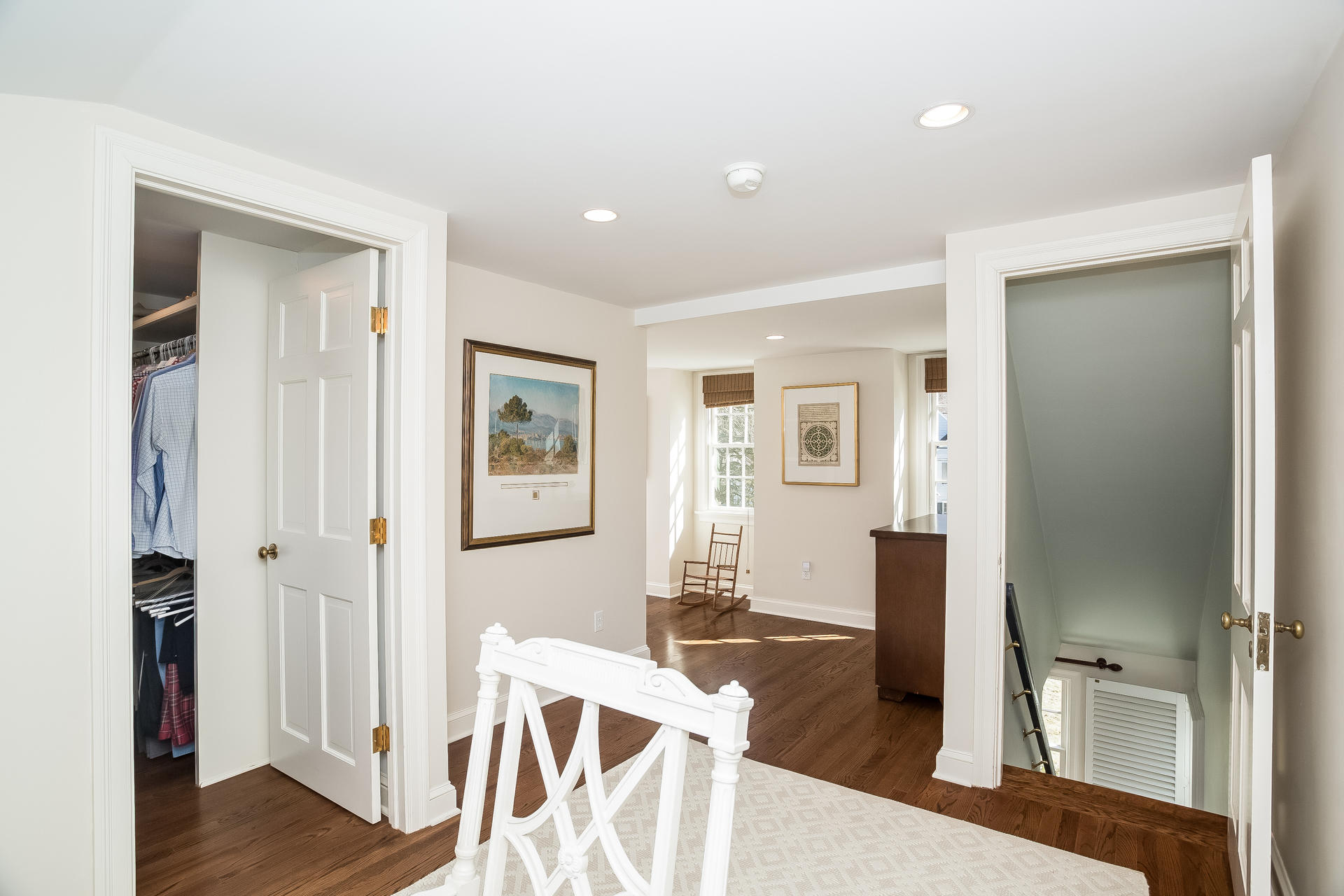 27 Sunset Road Darien, CT 06820 - Photo 29 of 41 a living room with furniture and a wooden floor