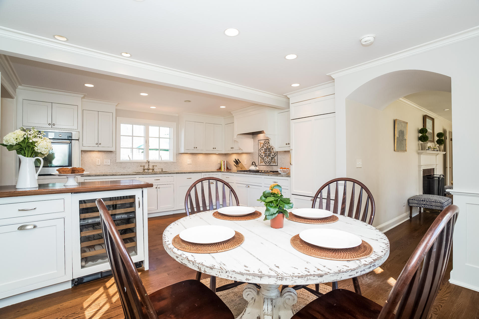 27 Sunset Road Darien, CT 06820 - Photo 5 of 41 a dining room with furniture and wooden floor