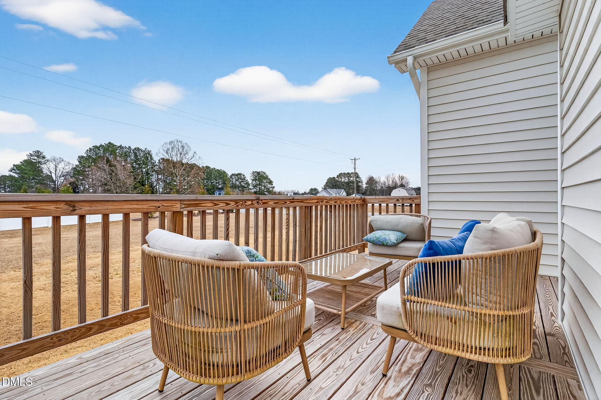 18 North Bream Court Angier, NC 27501 - Photo 43 of 49 a view of a chairs on wooden deck