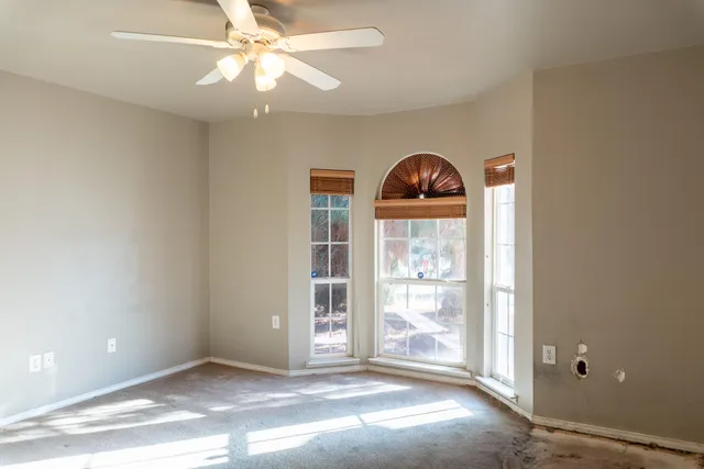 a view of an empty room