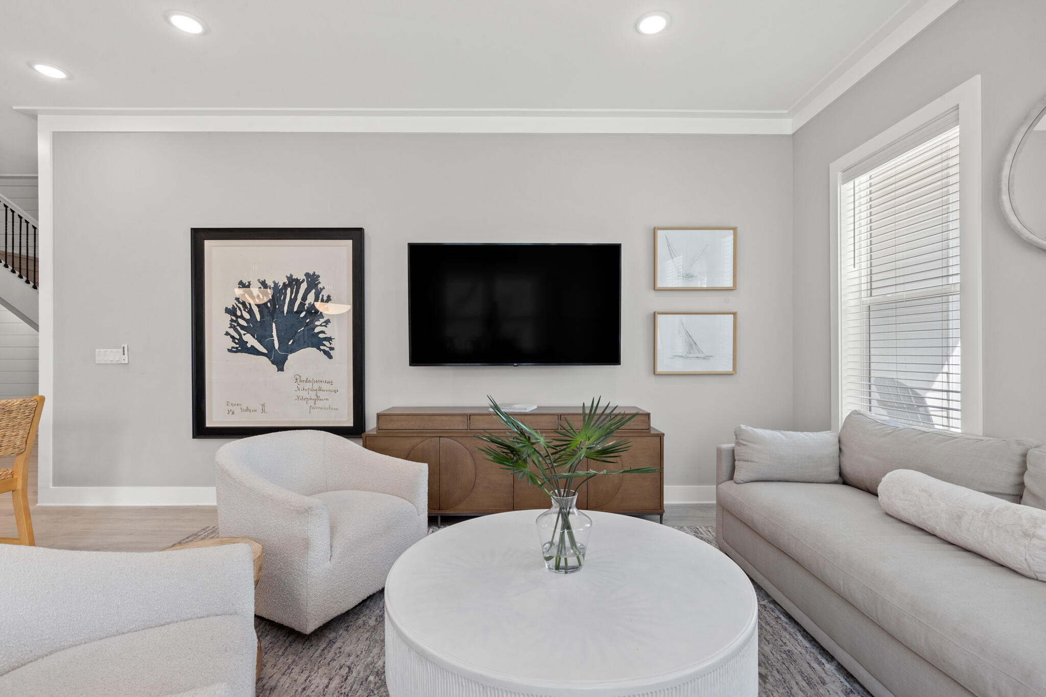 151 West Willow Mist Road Inlet Beach, FL 32461 - Photo 16 of 70 a living room with furniture and a flat screen tv