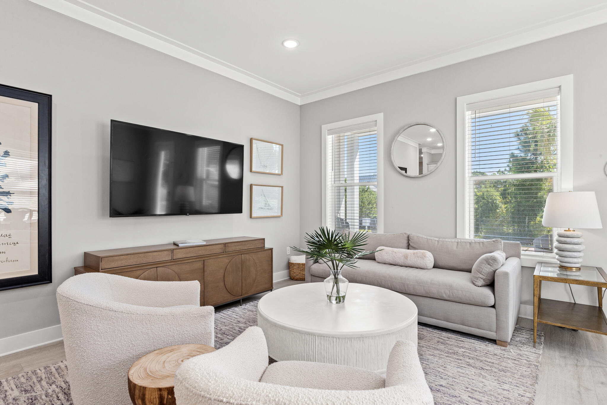 151 West Willow Mist Road Inlet Beach, FL 32461 - Photo 17 of 70 a living room with furniture and a flat screen tv