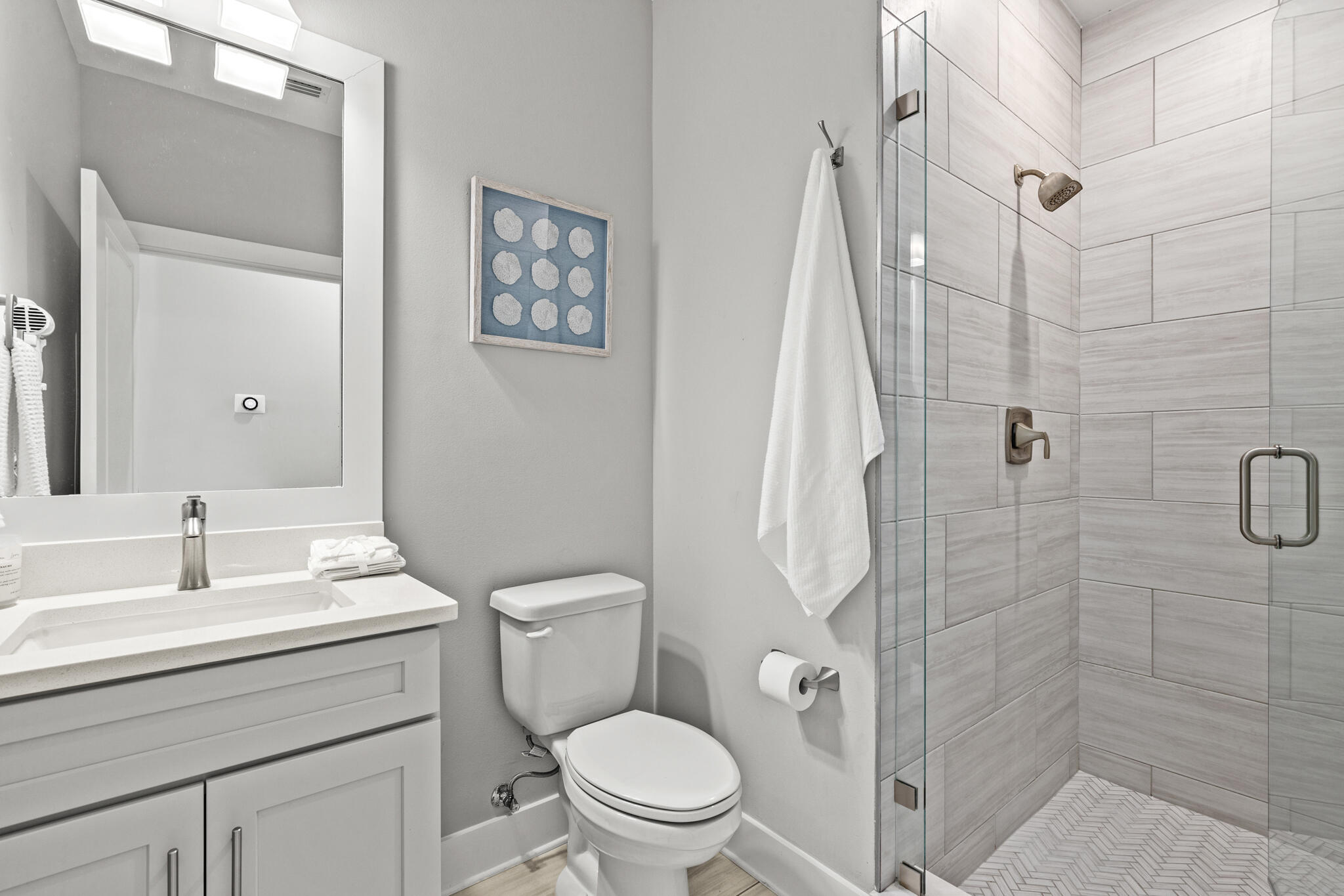 151 West Willow Mist Road Inlet Beach, FL 32461 - Photo 37 of 70 a bathroom with a sink a toilet and shower