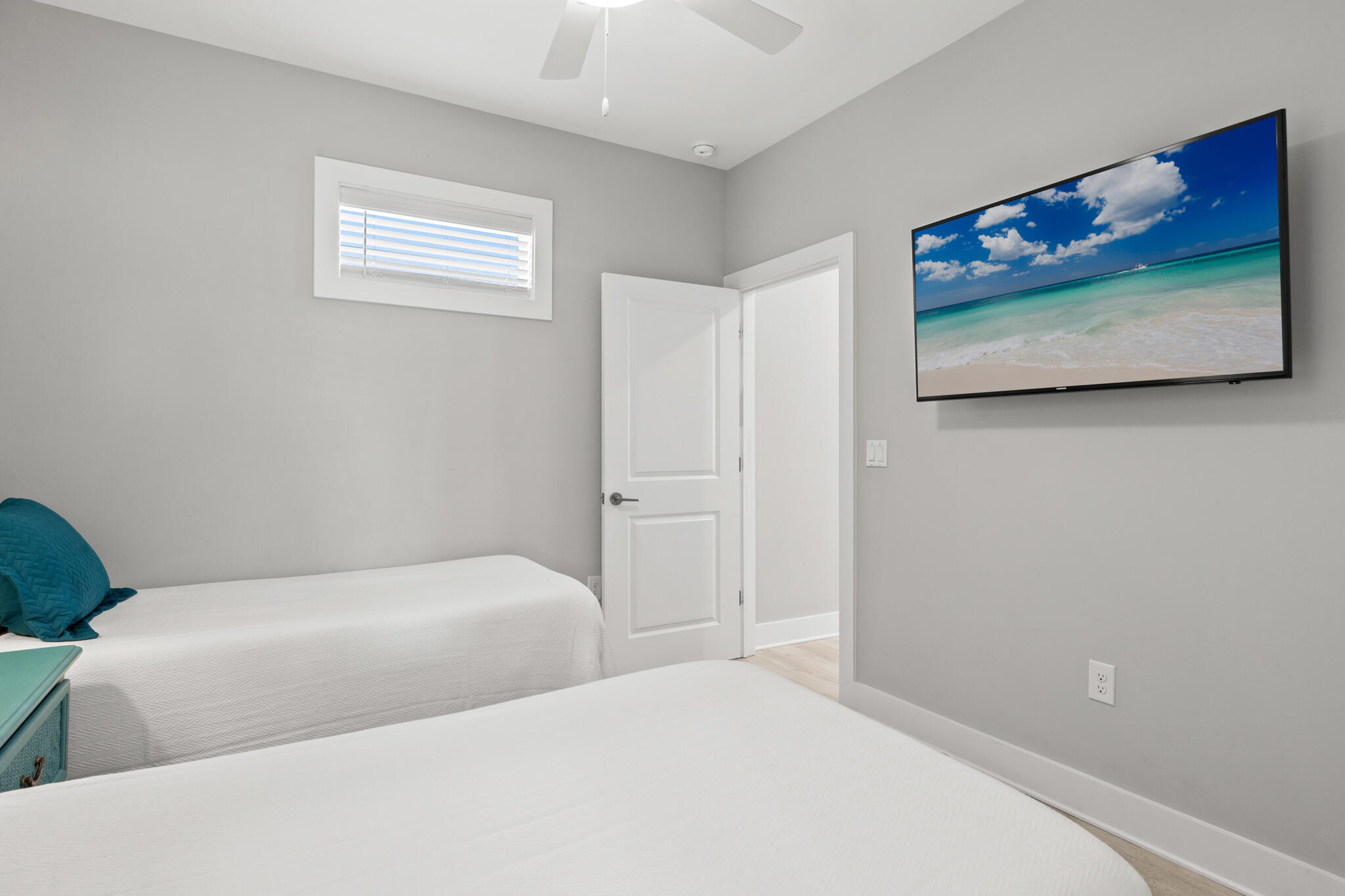 151 West Willow Mist Road Inlet Beach, FL 32461 - Photo 39 of 70 a bedroom with a bed and a painting on the wall