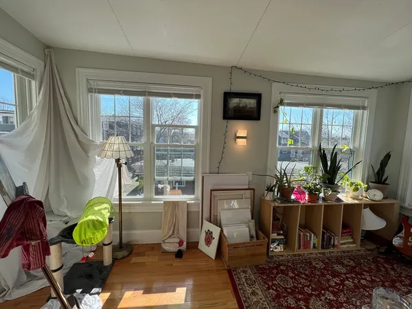 a living room filled with furniture