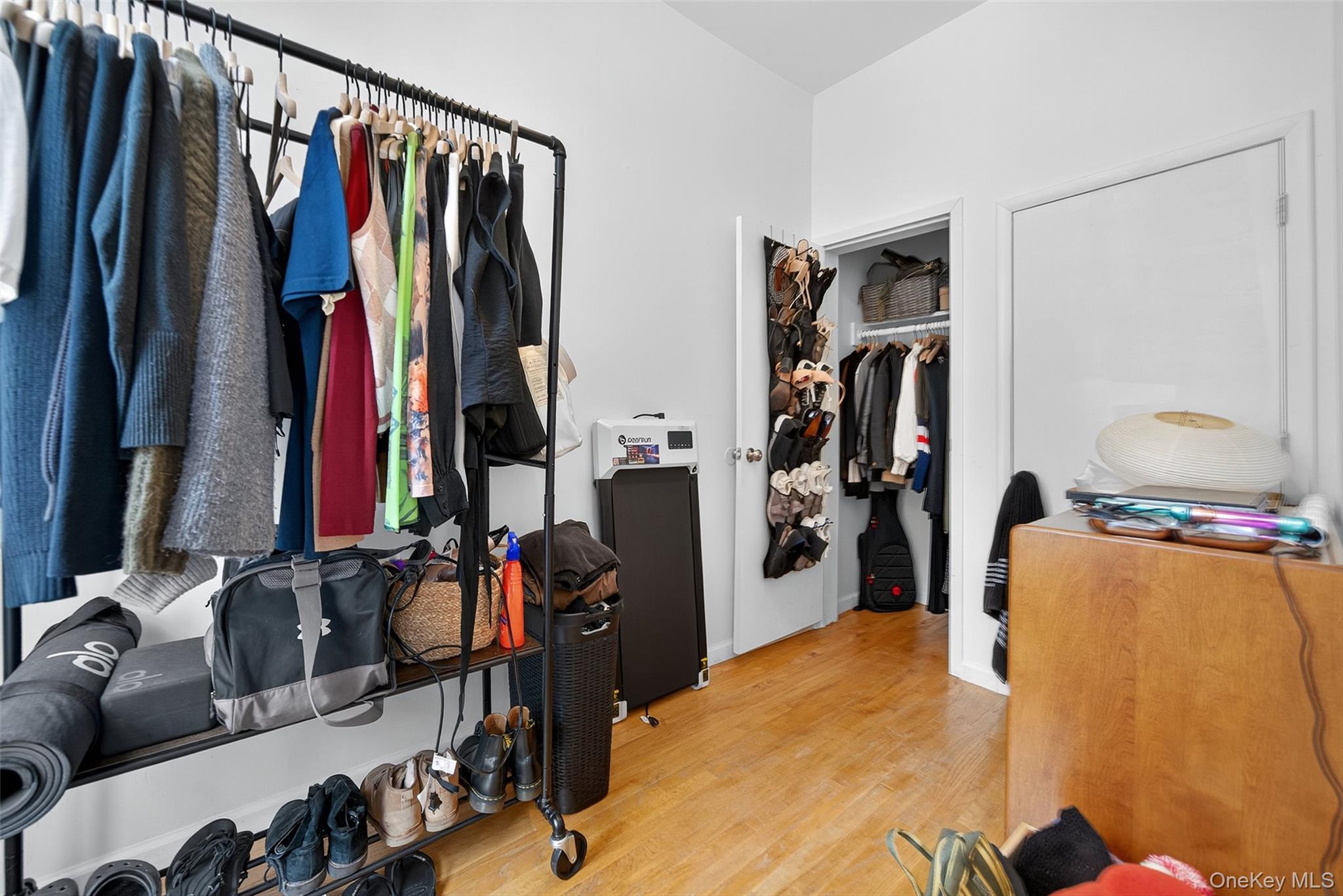 153 Lander Street Newburgh, NY 12550 - Photo 32 of 39 a view of walk in closet with clothes and shoes