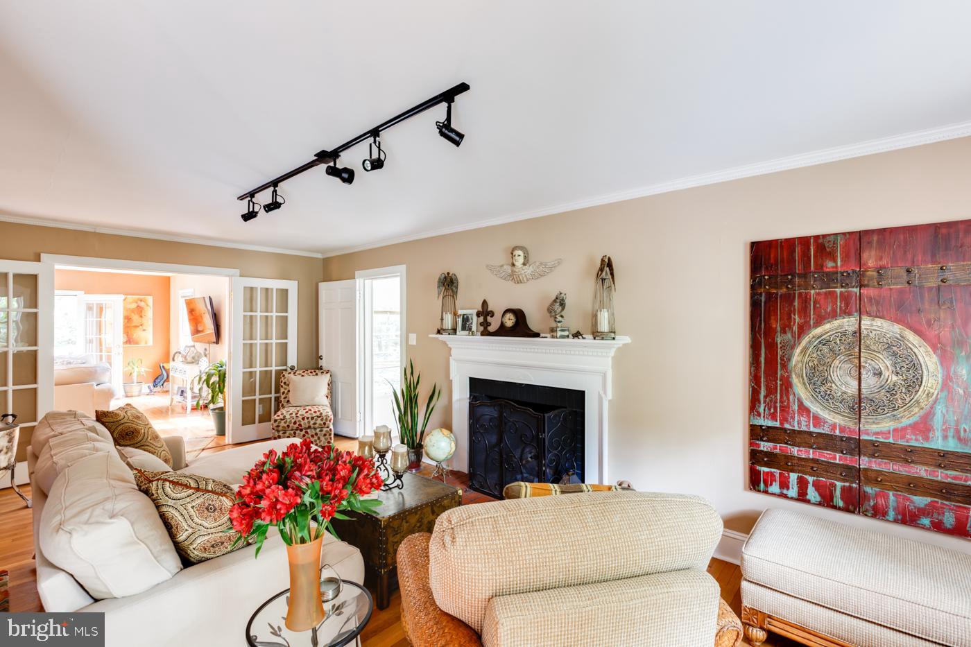 Living Room Opens to the Family Room