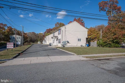 a view of backyard of house