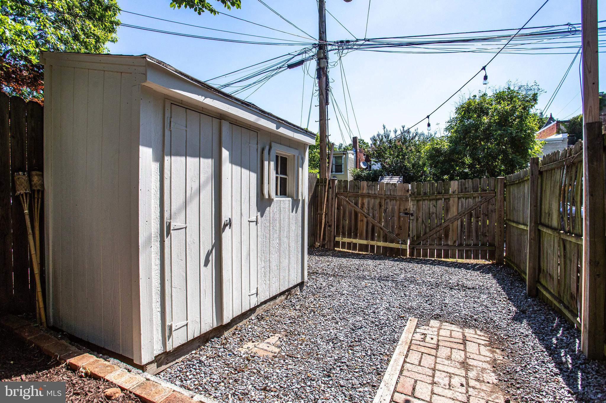 241 Warren Street Northeast Washington, DC 20002 - Photo 33 of 43 Cute shed, PARKING beyond, all at far end of yard